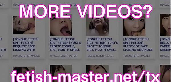  Japanese Asian Tongue Spit Face Nose Licking Sucking Kissing Handjob Fetish - More at fetish-master.net